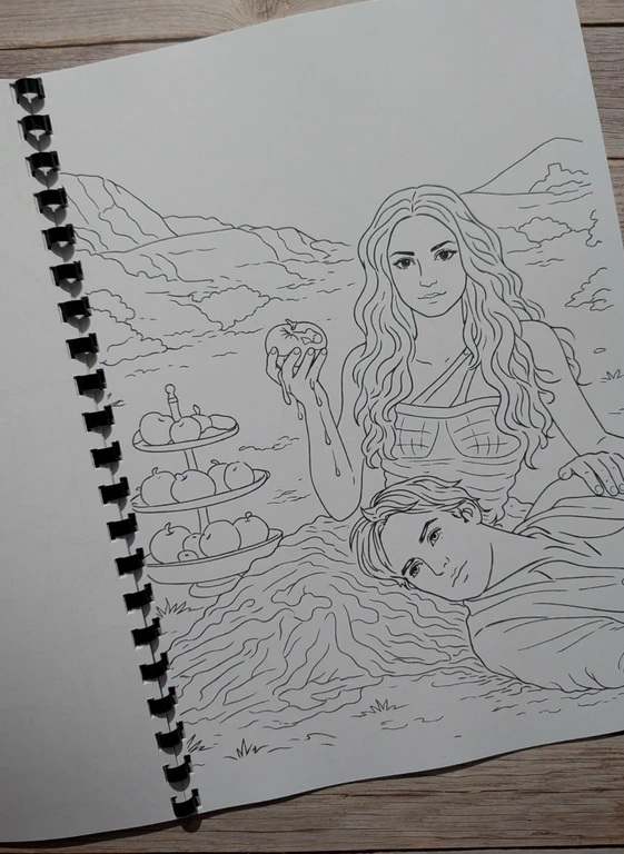 Vampire Diaries inspired colouring book