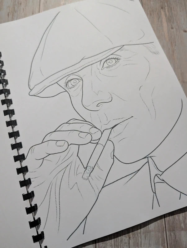 Peaky Blinders inspired colouring book