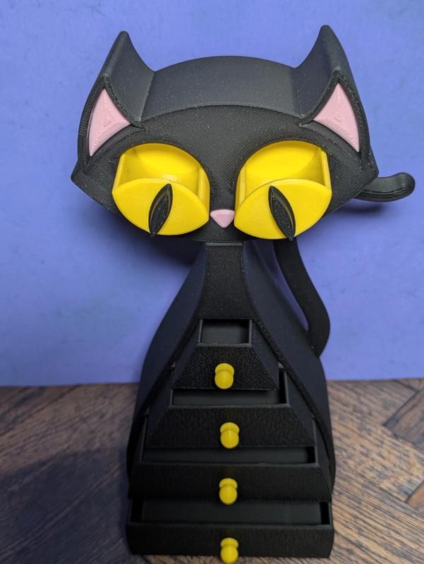 Mini Cat Drawers: 3D Printed Kawaii Trinket & Jewelry Storage