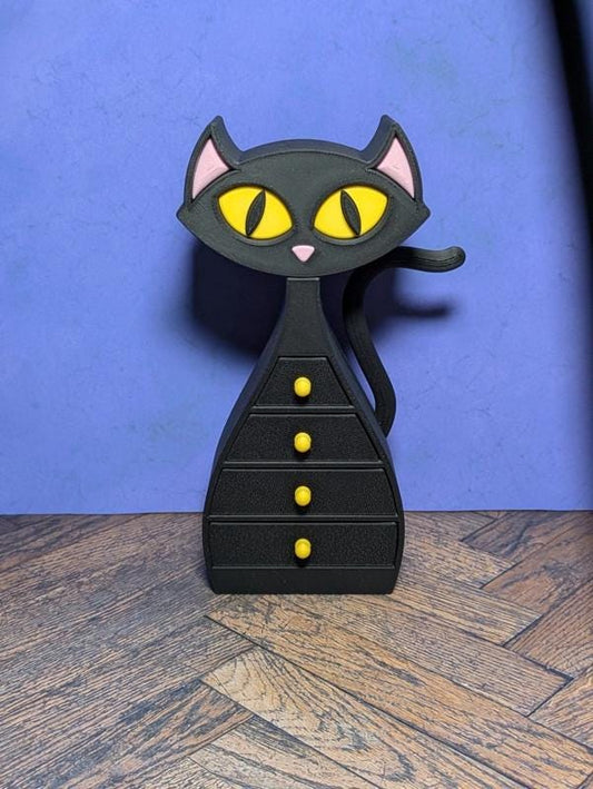 Mini Cat Drawers: 3D Printed Kawaii Trinket & Jewelry Storage
