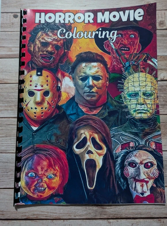 Classic Horror inspired colouring book