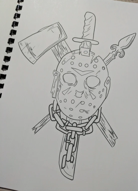 Classic Horror inspired colouring book