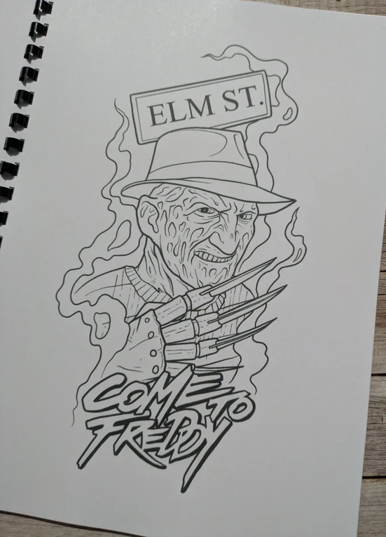 Classic Horror inspired colouring book