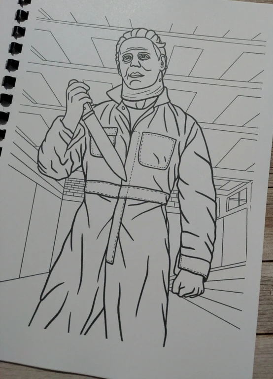 Classic Horror inspired colouring book
