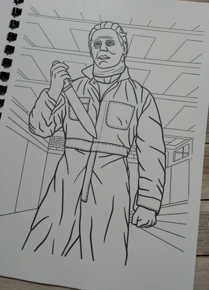 Classic Horror inspired colouring book
