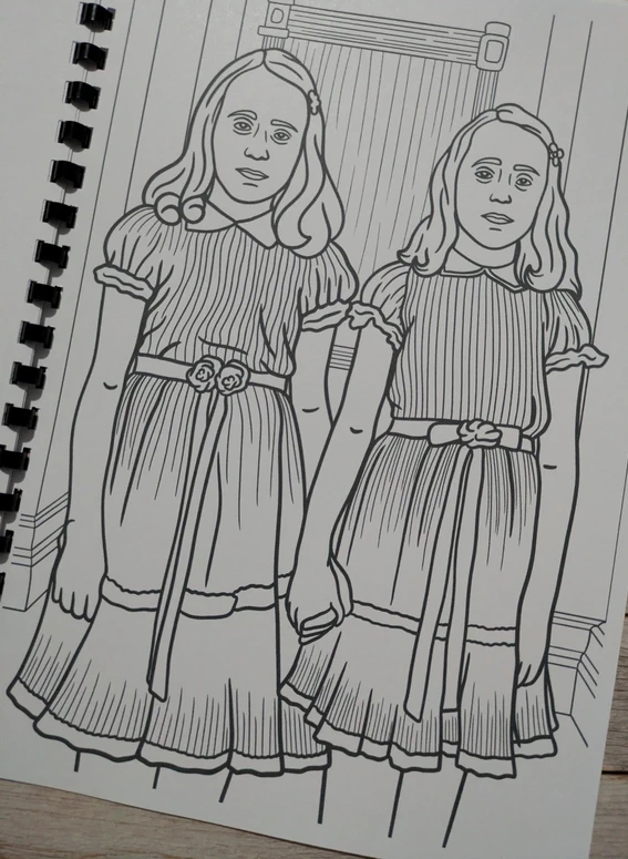 Classic Horror inspired colouring book