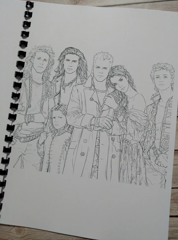 Lost Boys inspired colouring book