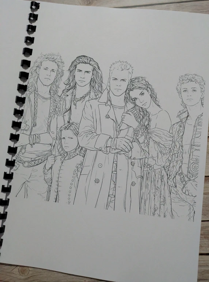 Lost Boys inspired colouring book