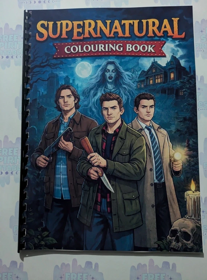 Supernatural inspired colouring book