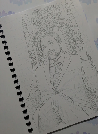 Supernatural inspired colouring book