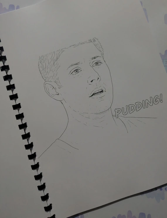 Supernatural inspired colouring book