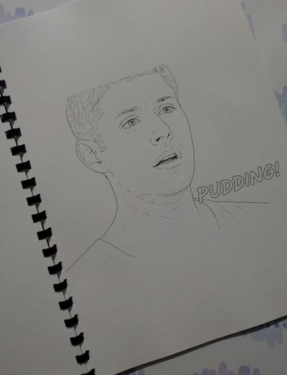Supernatural inspired colouring book