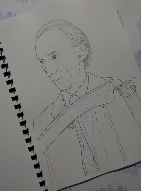 Supernatural inspired colouring book