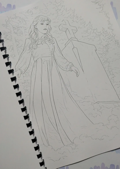 Supernatural inspired colouring book