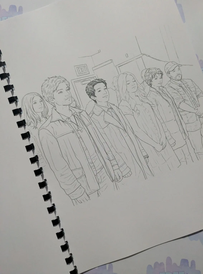 Supernatural inspired colouring book