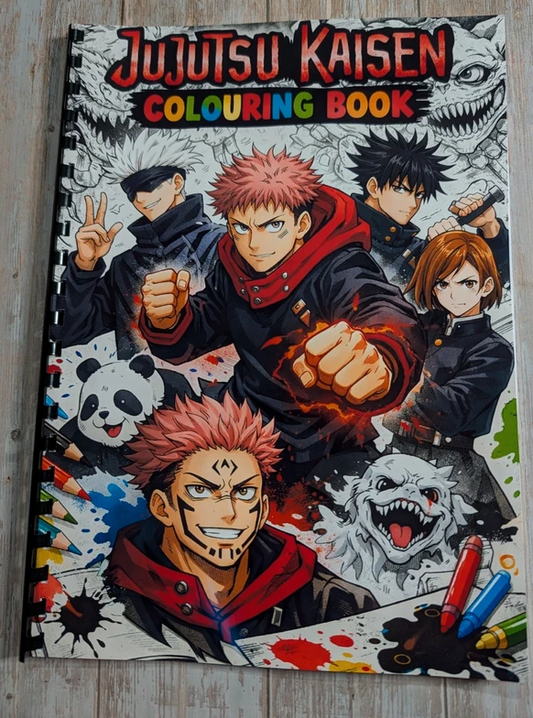 Jujutsu Kaisen inspired colouring book
