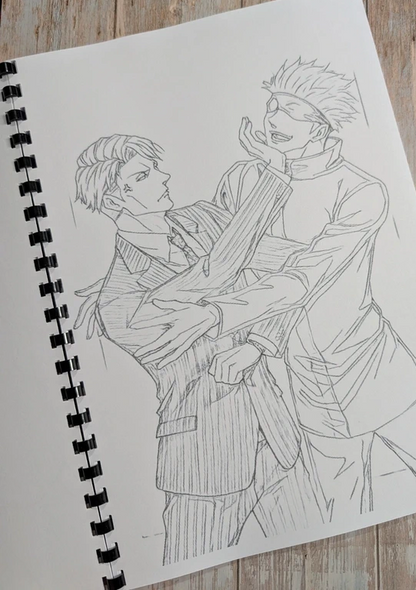 Jujutsu Kaisen inspired colouring book