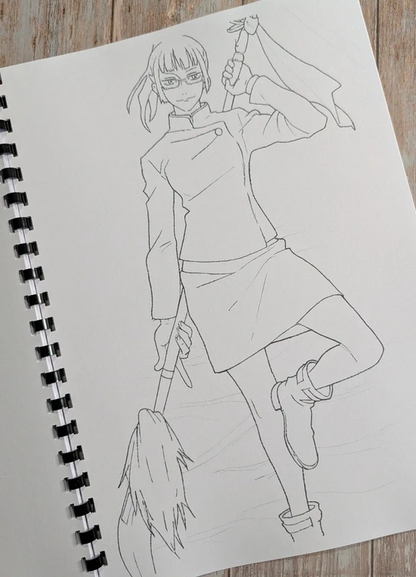 Jujutsu Kaisen inspired colouring book
