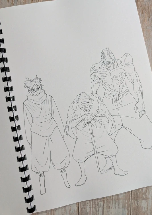 Jujutsu Kaisen inspired colouring book