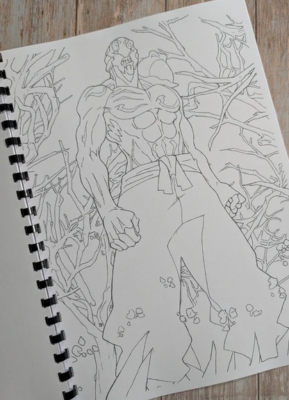 Jujutsu Kaisen inspired colouring book
