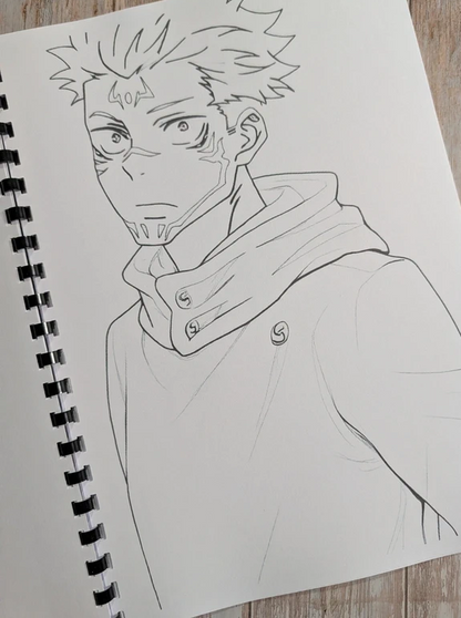Jujutsu Kaisen inspired colouring book