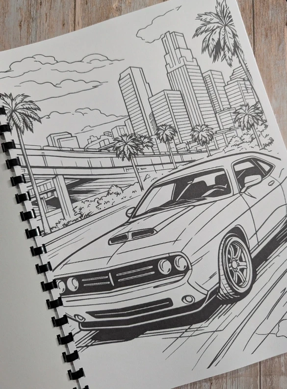 GTA inspired colouring book