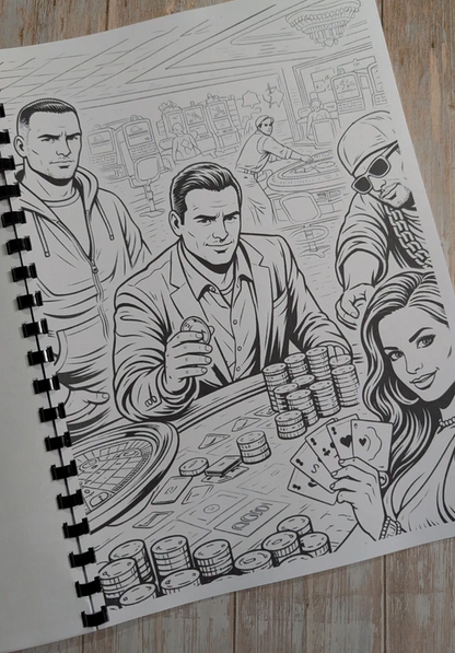 GTA inspired colouring book