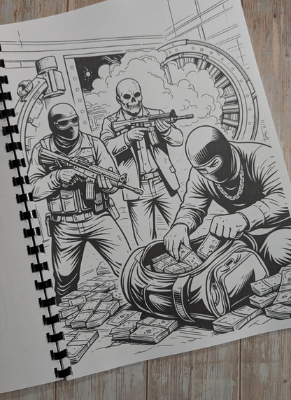 GTA inspired colouring book