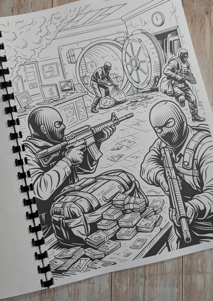 GTA inspired colouring book