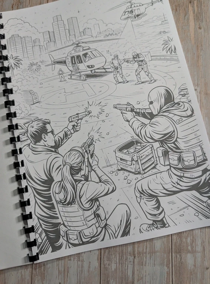 GTA inspired colouring book