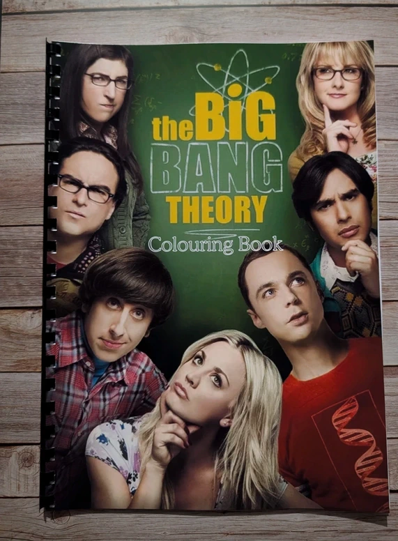 The Big Bang Theory inspired colouring book
