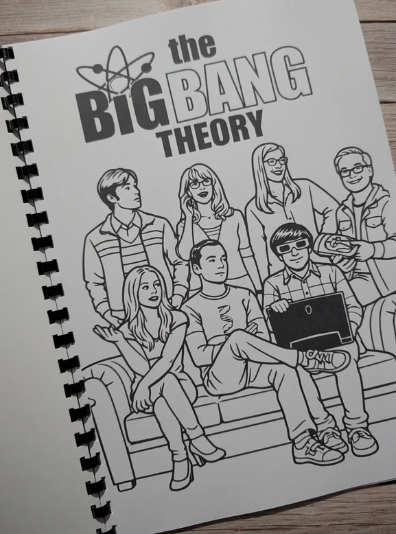 The Big Bang Theory inspired colouring book
