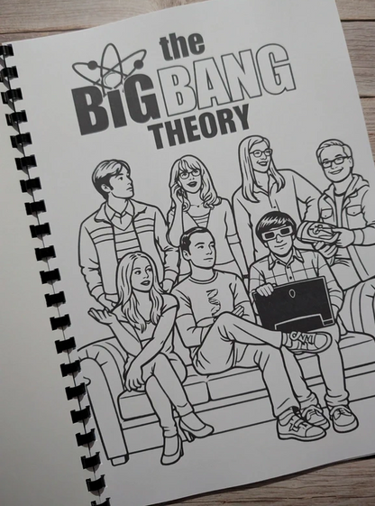 The Big Bang Theory inspired colouring book