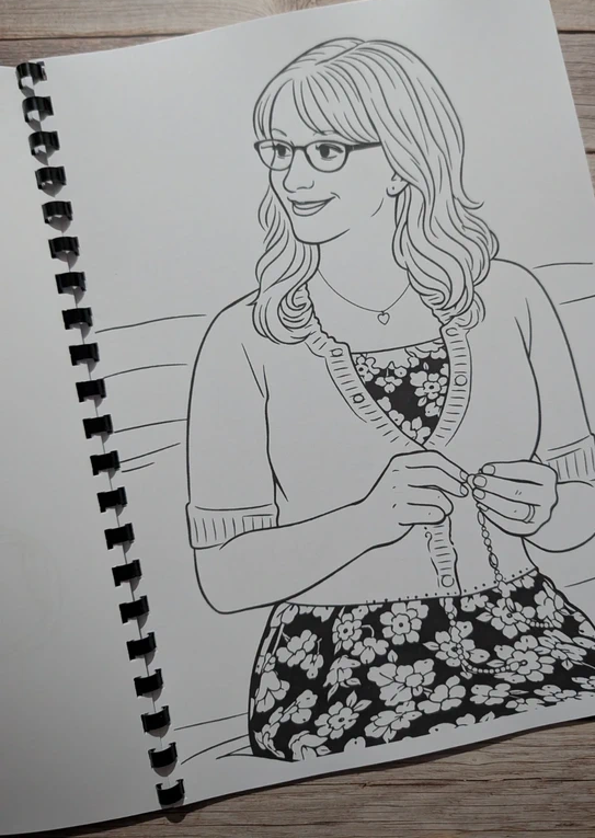 The Big Bang Theory inspired colouring book