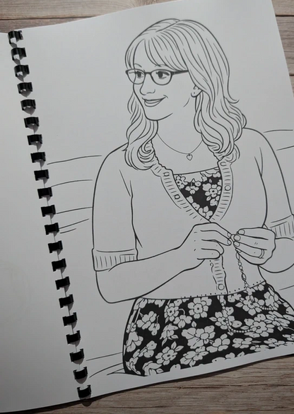 The Big Bang Theory inspired colouring book