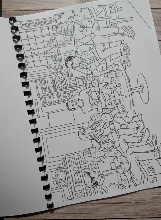 The Big Bang Theory inspired colouring book