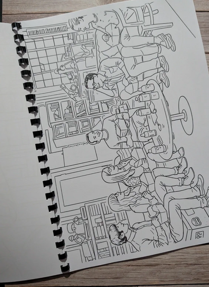 The Big Bang Theory inspired colouring book