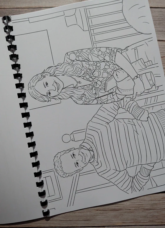 The Big Bang Theory inspired colouring book