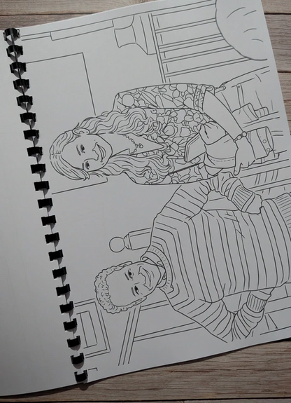 The Big Bang Theory inspired colouring book