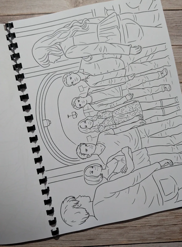 Vampire Diaries inspired colouring book