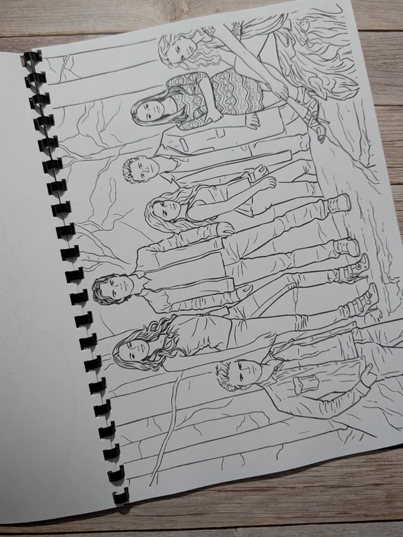 Vampire Diaries inspired colouring book
