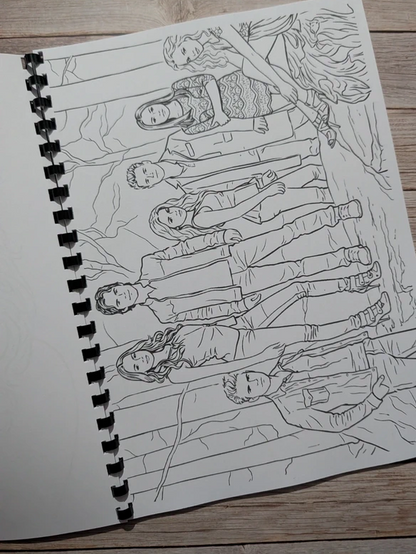 Vampire Diaries inspired colouring book