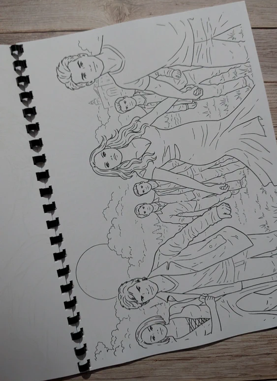 Vampire Diaries inspired colouring book
