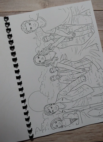 Vampire Diaries inspired colouring book