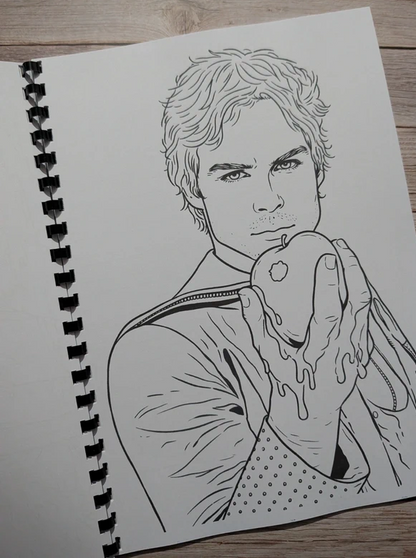 Vampire Diaries inspired colouring book