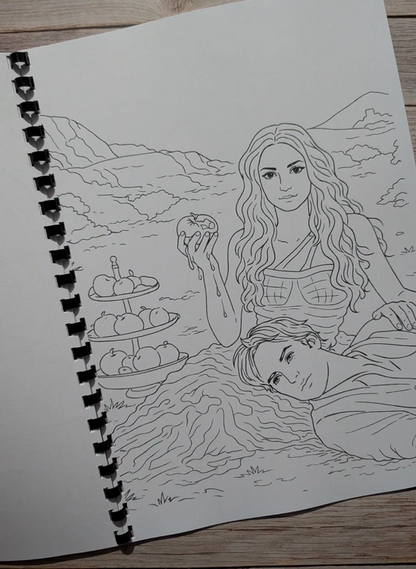 Vampire Diaries inspired colouring book