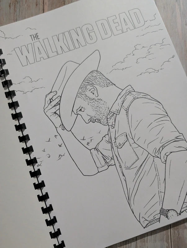 The Walking Dead inspired colouring book