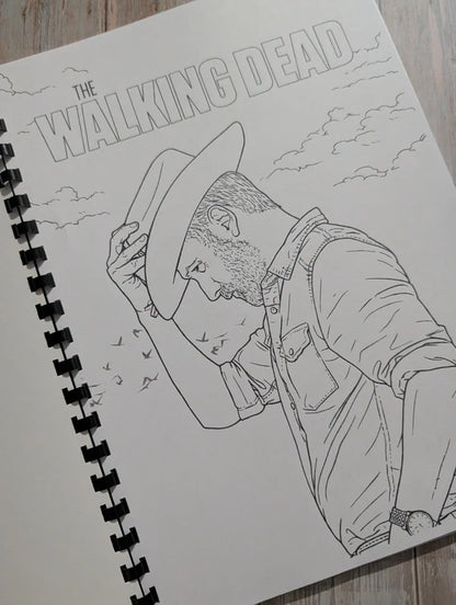 The Walking Dead inspired colouring book