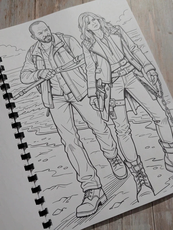 The Walking Dead inspired colouring book