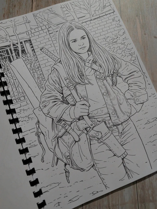 The Walking Dead inspired colouring book
